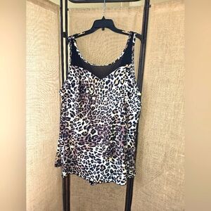 NWOT Women's Swimsuits For All Leopard Print Swimsuit Size 32